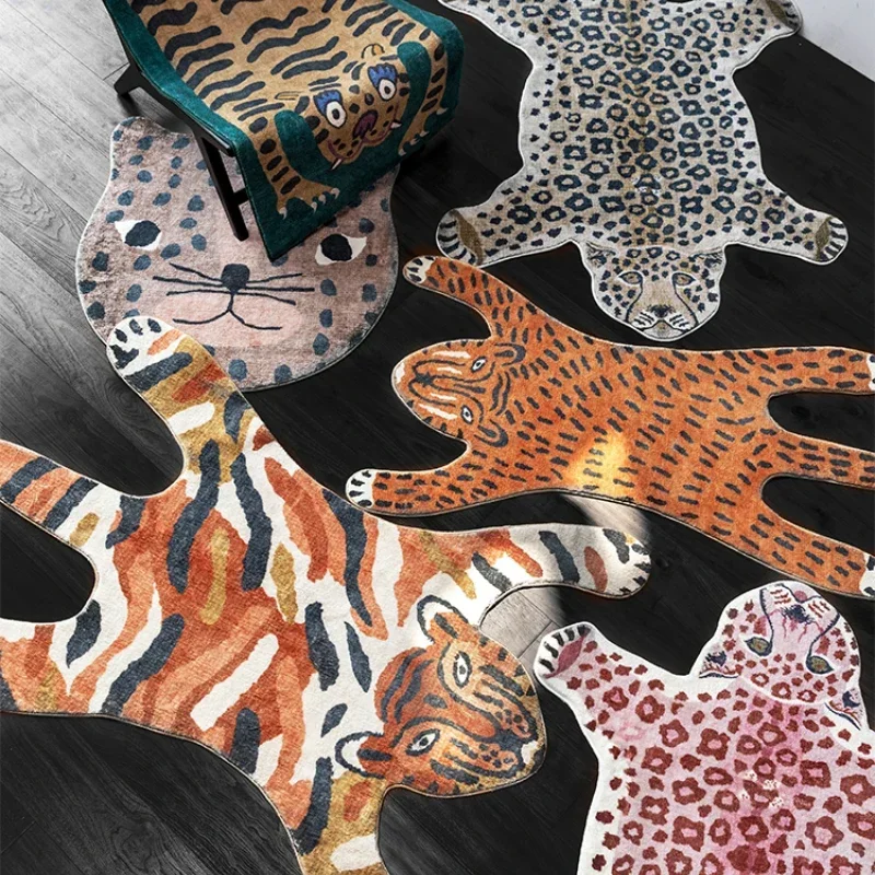 Printing On Commercial - Carpet for Living Room Tiger Leopard