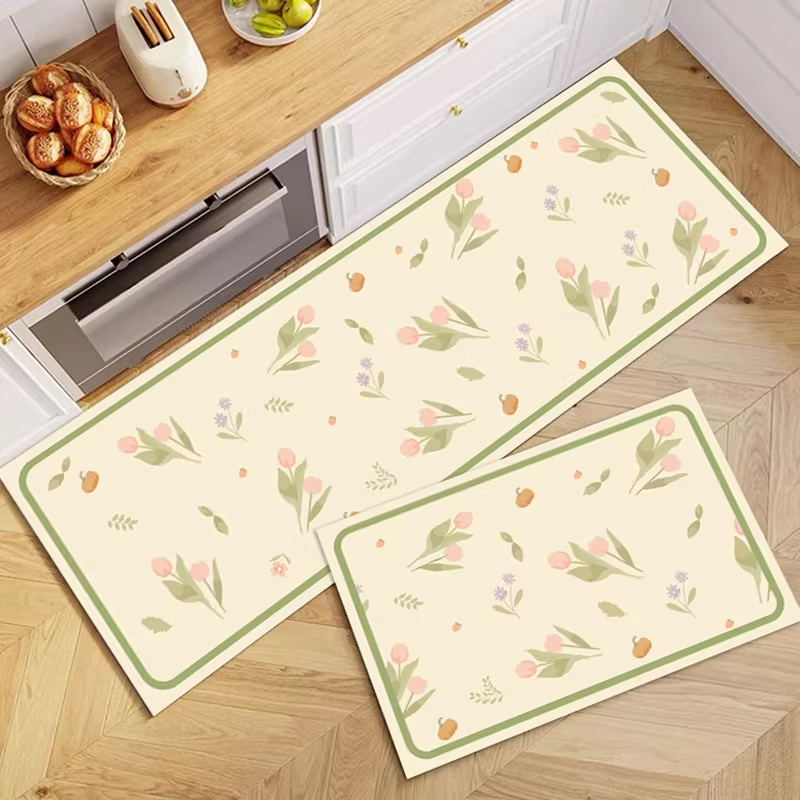 Printing On Commercial - Kitchen Rug Diatom Mud Mat Pastoral