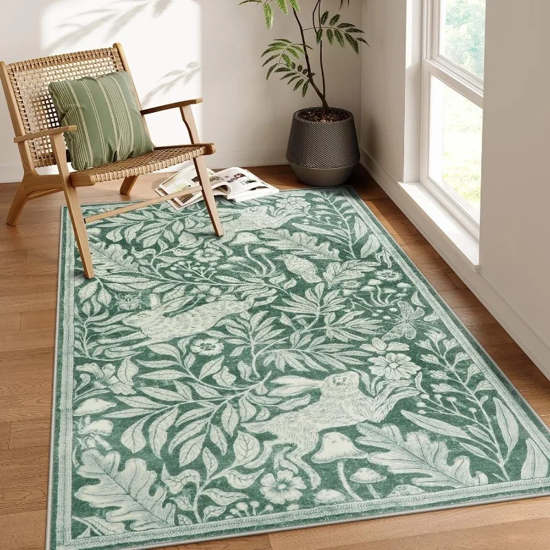 Printing On Commercial - Living Room Carpet Soft Washable Rugs