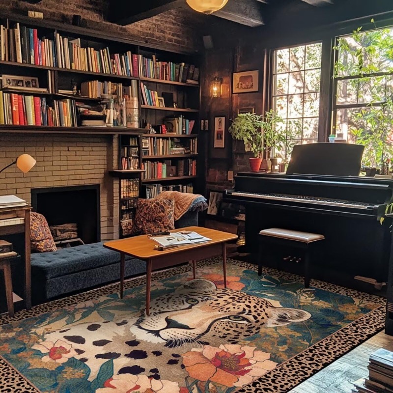 Bohemian Living Room Carpet La - Printing On Commercial 评论和价格