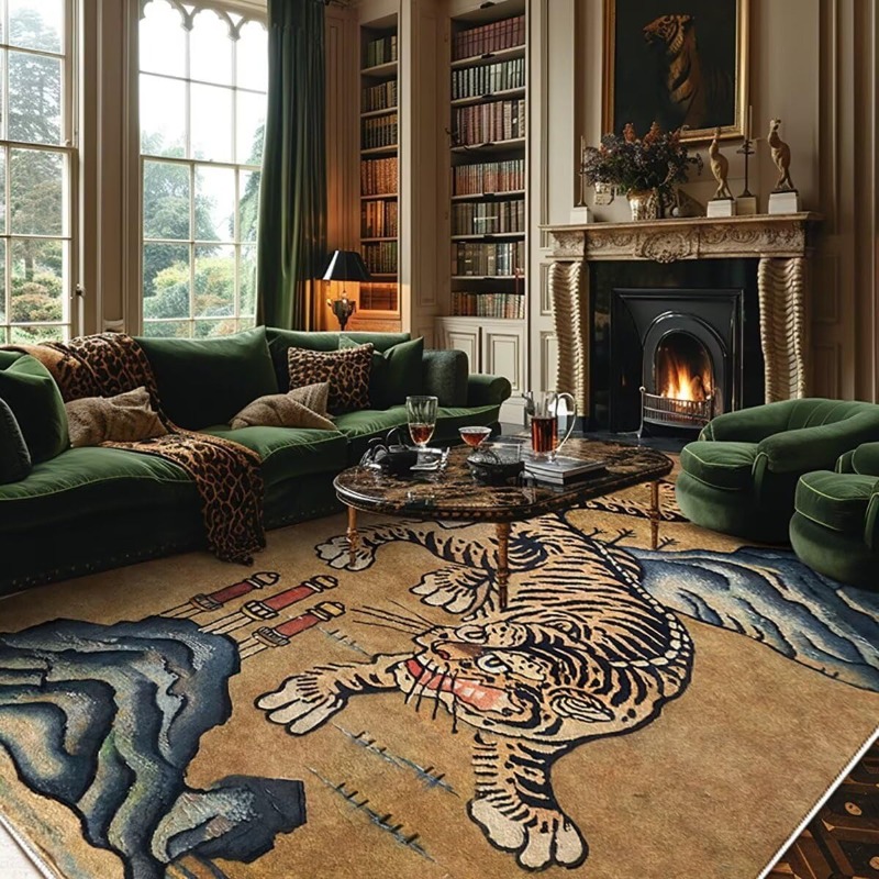 Retro Nordic Style Living Room - Printing On Commercial 评论和价格