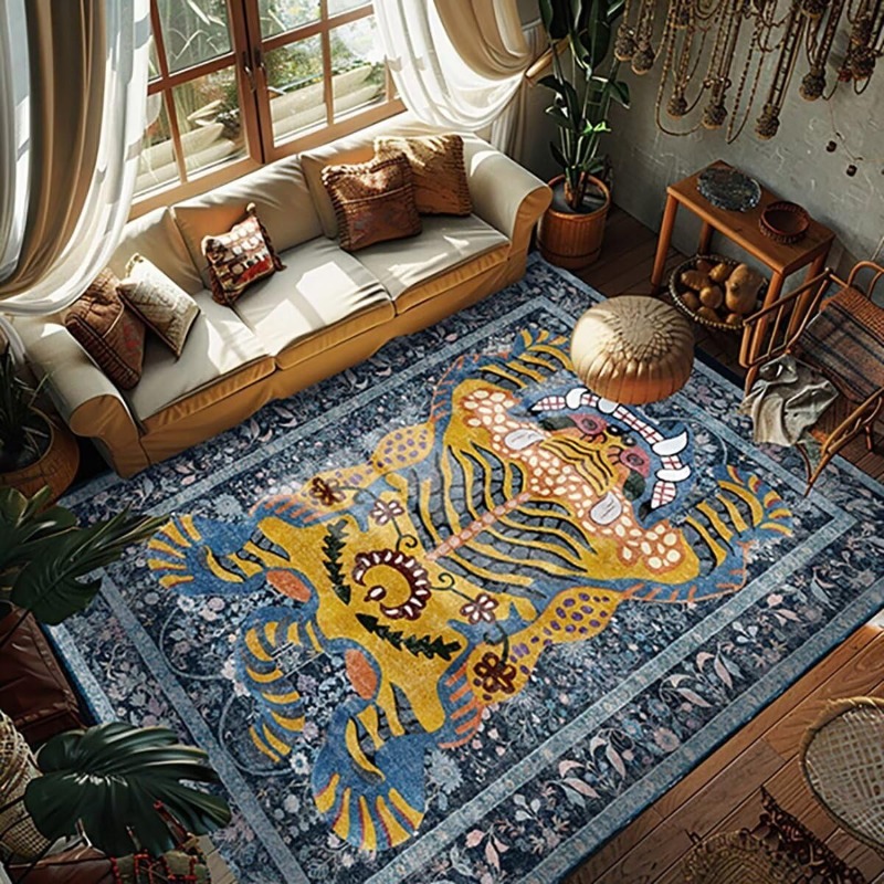 Retro Nordic Style Living Room - Printing On Commercial 评论和价格
